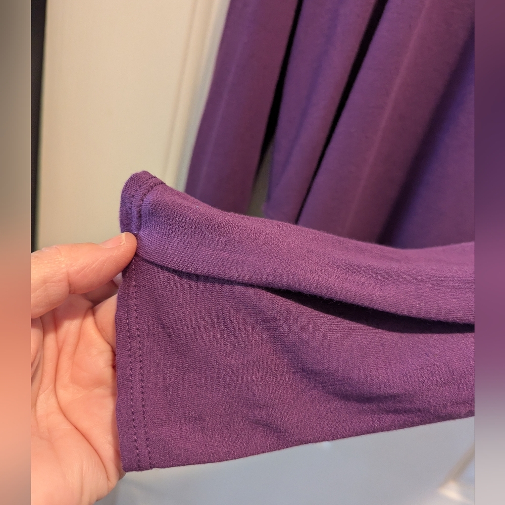 Eileen Fisher Women's Purple Long Sleeve Shirt Size Large Viscose Stretch *GUC* - Picture 8 of 11